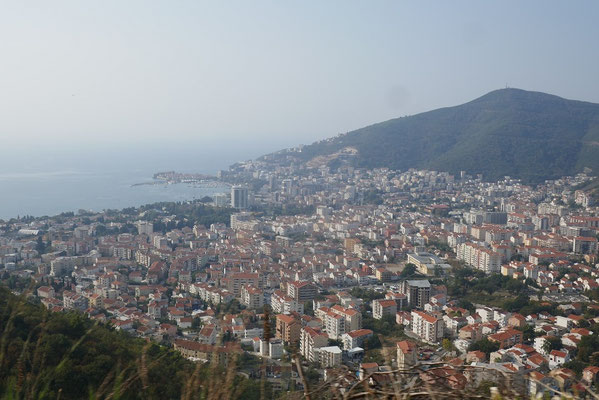 Budva von oben