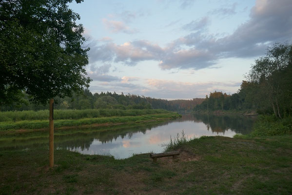 Abendstimmung am Fluss Gauja