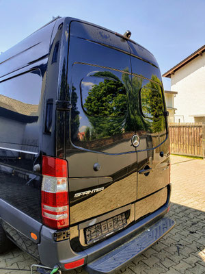 unsere neuen Heckfenster
