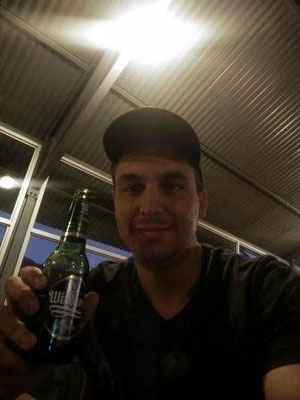 Abschiedsbierchen in Namibia