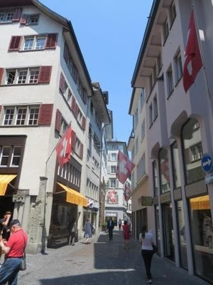 In den Straßen von Zürich