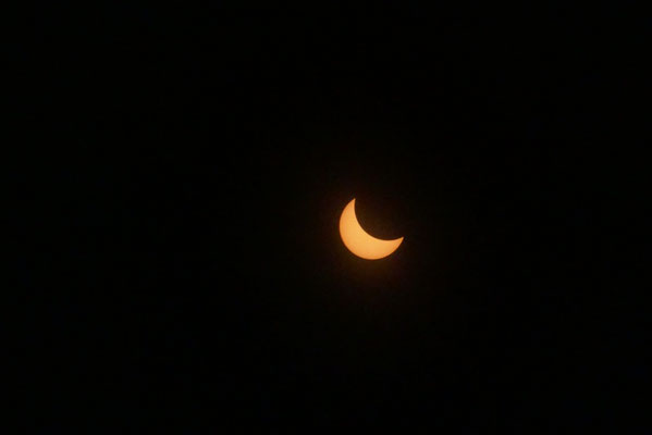 Sonnenfinsternis - immer mehr verschwand die Sonne...