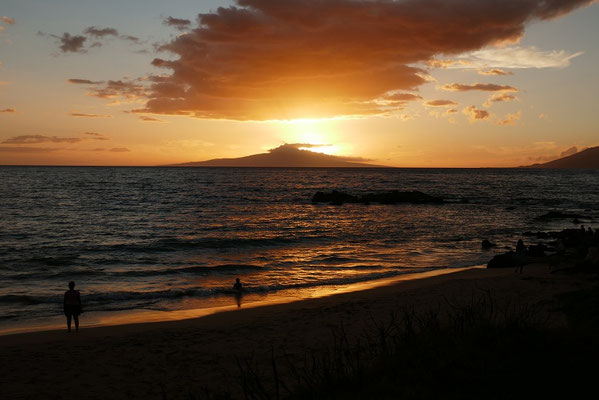 Sonnenuntergang in Kihei