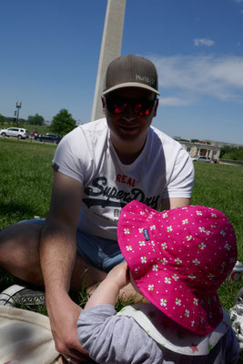 Washington DC - Picknick am Washington Monument