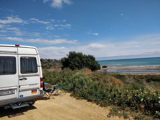 traumhafte Freistehplätze am Meer