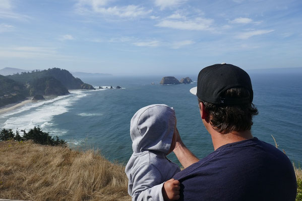 Oregon's traumhafte Küste lud immer wieder zu Pausen ein