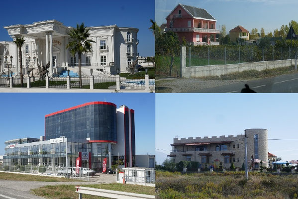 Impressionen aus Albanien - Häuser und Firmen wie bei uns