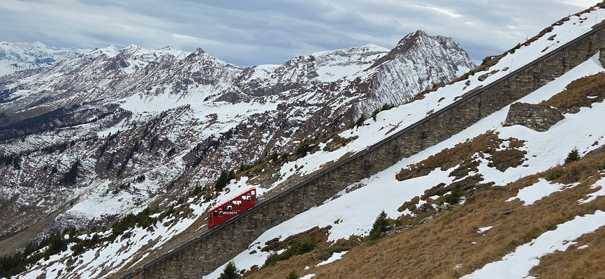 Niesenbahn bei Schnee