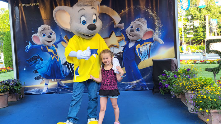 Die Euromaus Ed durfte im Europapark auch nicht fehlen. 