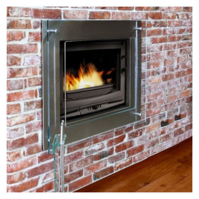 Fireplace furnace Invicta 700 Selenic with traction control and air supply  - Сайт fireplacesmanual!