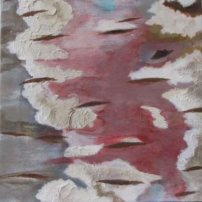 Kleine Verwitterungen I, Acryl auf Leinwand, 20 x 20 cm