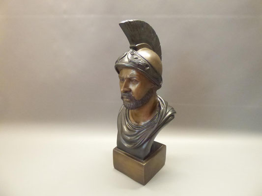 Gladiator Bronze-Büste signiert "Locher"