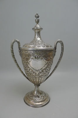 Pokal 925 Sterling Silber, Walter & John Barnard 1895 London, H 37cm