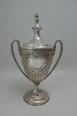 Pokal 925 Sterling Silber, Walter & John Barnard 1895 London, H 37cm