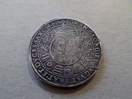 1 Taler 1602 Sachsen Albertinische Linie Christian II Georg I August