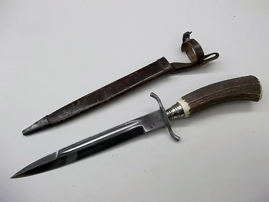 Hirschfänger Hersteller Hermann Konejung Solingen, Länge 35,5 cm