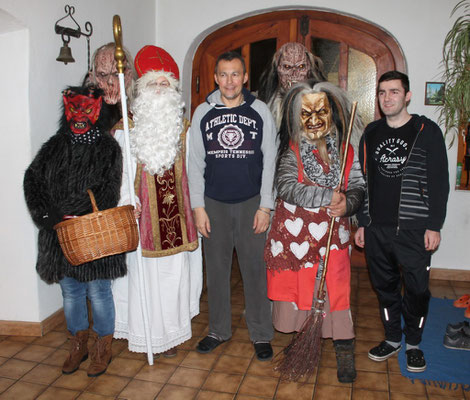 Krampusse mit Martin und Radek