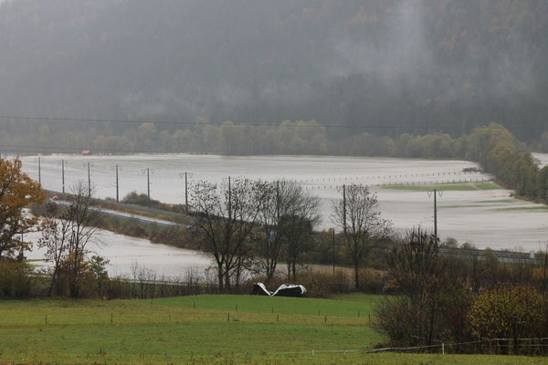 Überschwemmung im Spätherbst