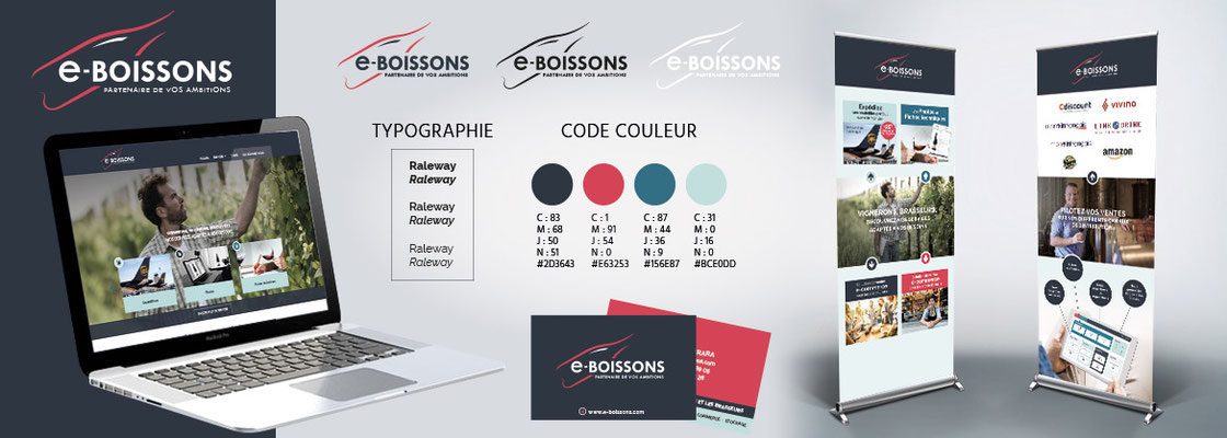 Création d'une identité visuelle pour e-Boissons