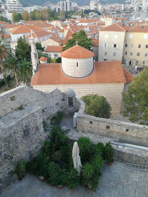 Budva Blick auf die Altstadt