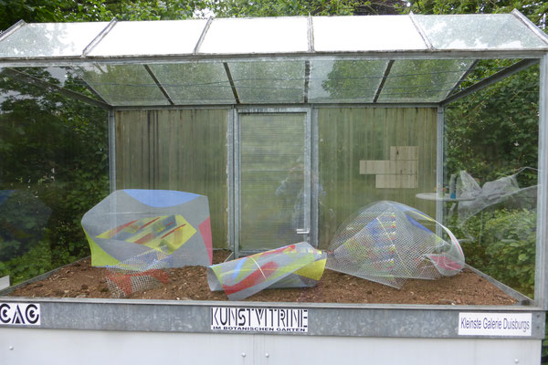 Installation Andreas Blum - Kunstvitrine Botanischer Garten Duisburg-Duissern