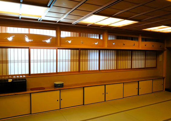 日本建築　伝統建築　京都　宮川町　お茶屋しげ森　大広間　和室