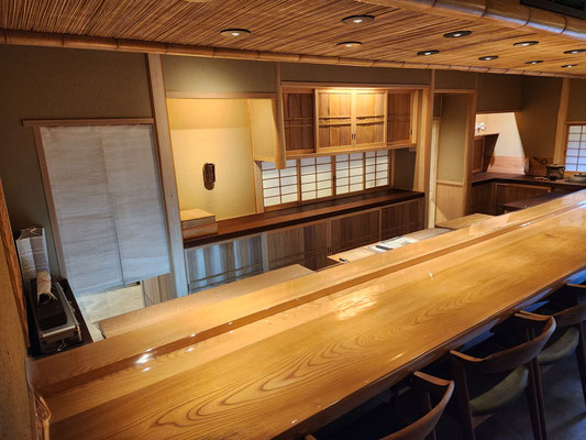 日本建築　伝統建築　家具製作　京都　飲食店　改装工事　改修工事　リフォーム　リノベーション