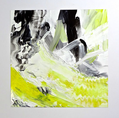 🔴  'Untitled III', acrylic on mylar. 20" x 20"
