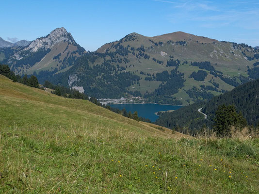 Blick zum Lac de L'Hongrin