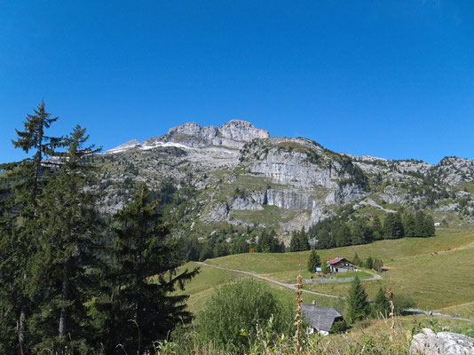 Auf dem Weg vom Col des Mosses (La Comballaz) zum Pierre du Moëllé