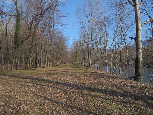 Schönes Wander- und Reitgelände entlang des Ticino