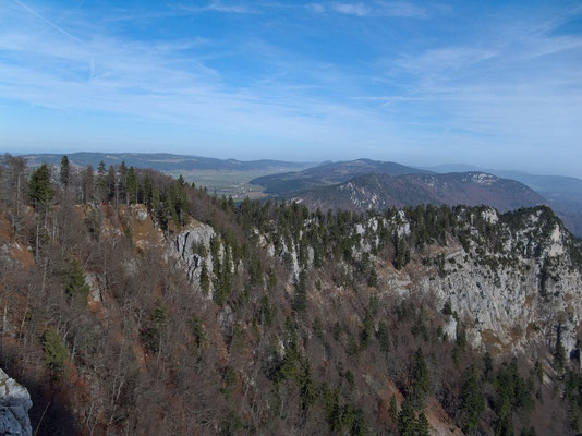 Der nordöstliche Ausläufer des Creux du Van: Dos d'Ane