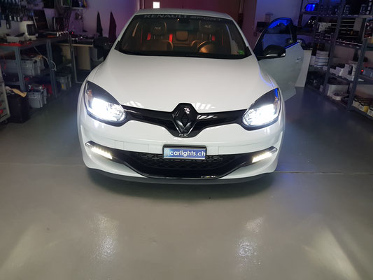 RENAULT MEGANE RS LED Umbau H7 LED Philips X-Treme Ultinon