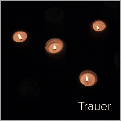 Kerze der Trauer