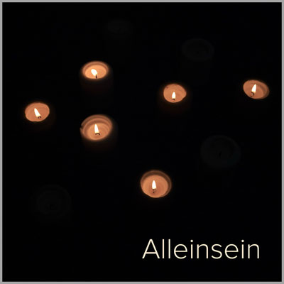 Kerze des Alleinseins