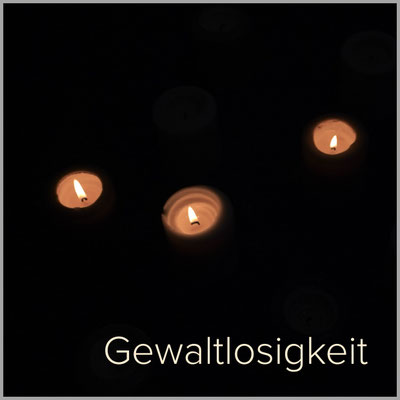 Kerze der Gewaltlosigkeit