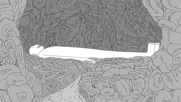 Background Layout Design for The Midnight Gospel on Netflix. Created at Titmouse Animation Studio.