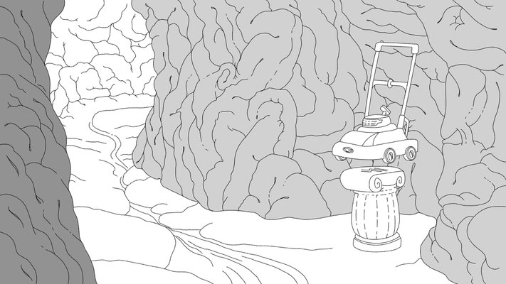 Background Layout Design for The Midnight Gospel on Netflix. Created at Titmouse Animation Studio.