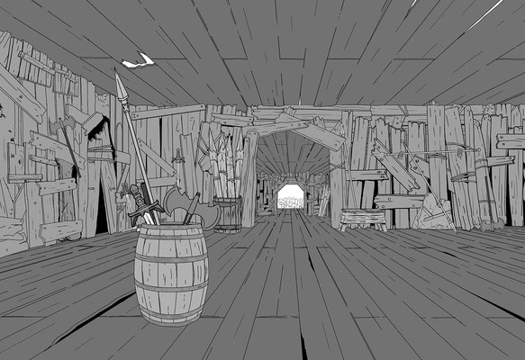 Background Layout Design for Tigtone Season 2 on HBO Max. Created at Titmouse Animation Studio.