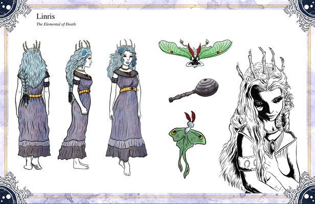 Character design for Reverie world-building project.