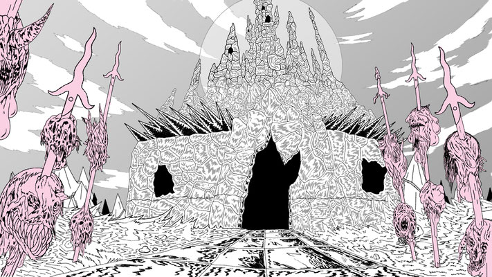 Background Layout Design for The Midnight Gospel on Netflix. Created at Titmouse Animation Studio.