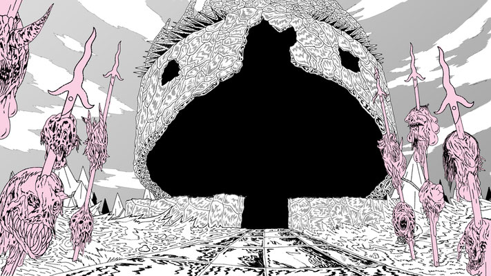 Background Layout Design for The Midnight Gospel on Netflix. Created at Titmouse Animation Studio.