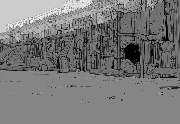 Background Layout Design for Tigtone Season 2 on HBO Max. Created at Titmouse Animation Studio.