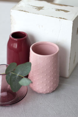 dekoverleih-muenchen-mieten-vase-rosa-getupft