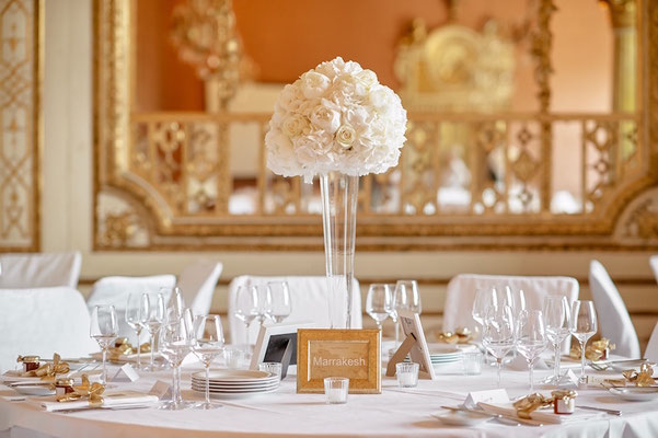 Hohe konische Glasvase für Hochzeit Blumenarrangement