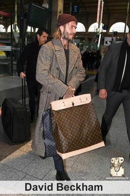 David beckham star steamer bag collection Louis Vuitton 