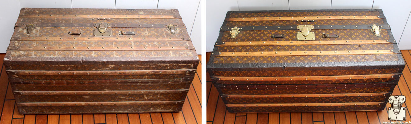 Malle ideale Louis Vuitton toile monogramme