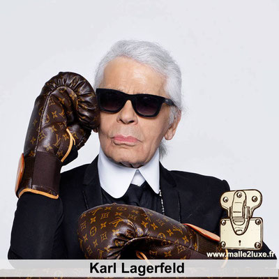 Karl Lagerfeld aime les malles louis vuitton