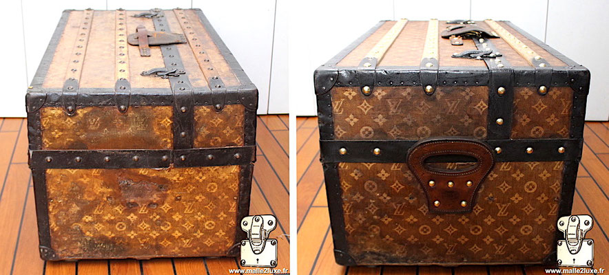 Malle ideale Louis Vuitton toile tissé mini