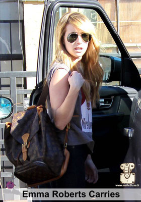 Emma roberts carrier aime les sacs francais comme toutes les stars. Louis Vuitton ou rien 